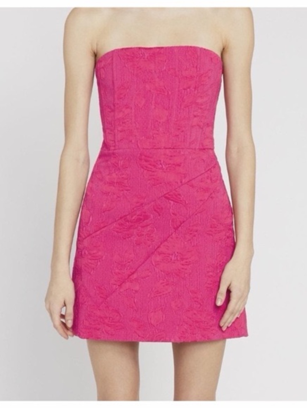 Alice + Olivia Pearl Boned Strapless Dress